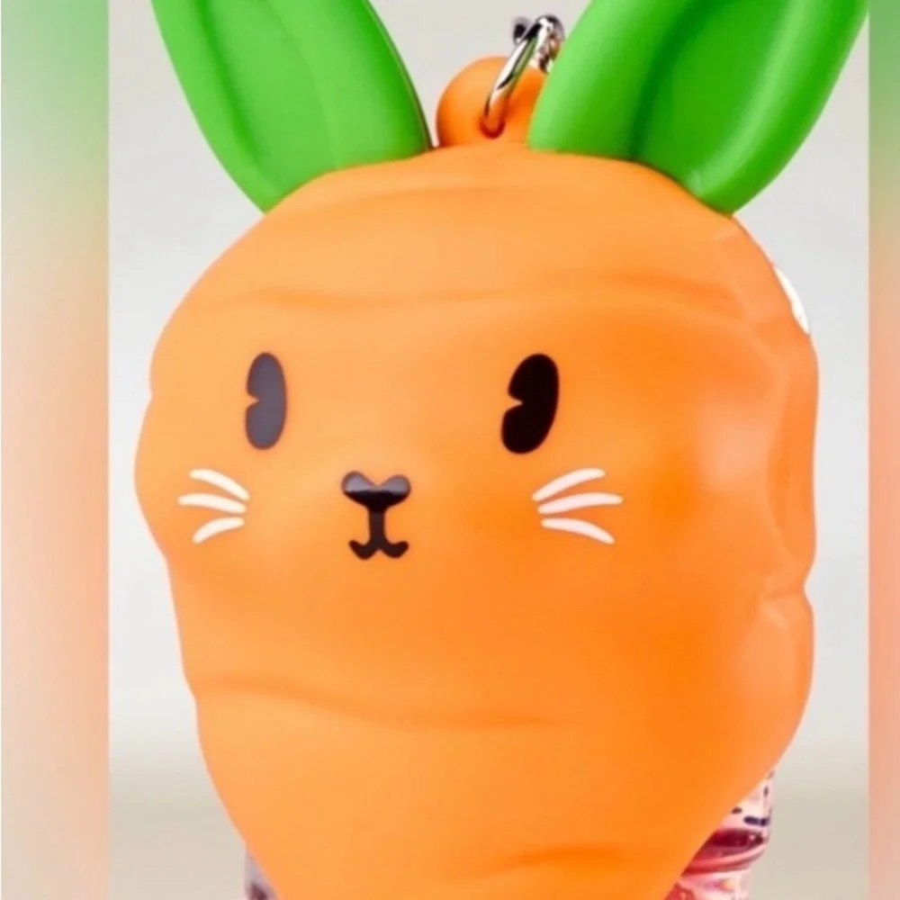 Bath & Body Works Orange & Green Carrot Bunny Hand Sanitizer Holder - Picture 2 of 3